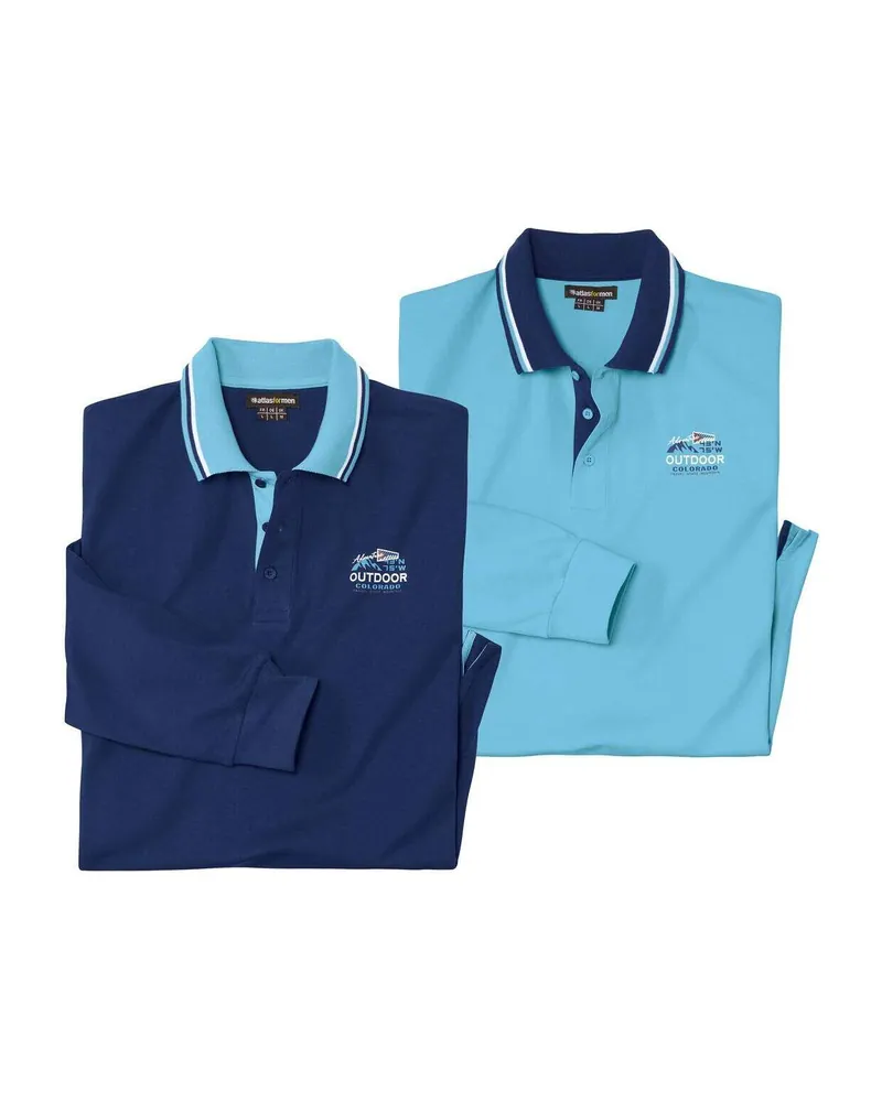 2er-Pack Poloshirts Outdoor
