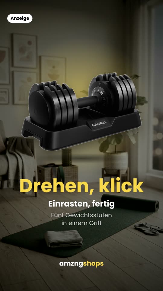 Verstellbare Hanteln 5 bis 25 kg