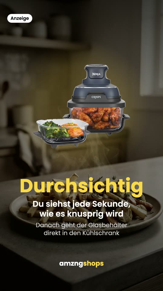 Ninja CRISPi Glas-Heißluftfritteuse