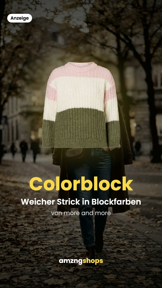 Colorblock-Pullover